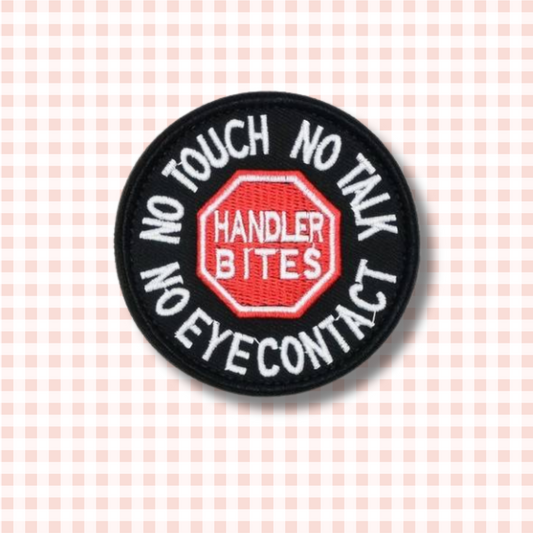 "Handler bites" Velcro Patch