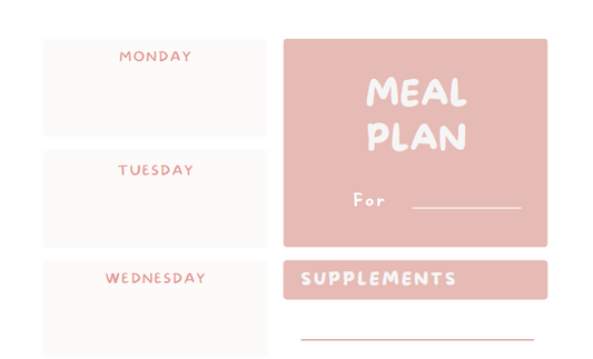 Digital Weekly Meal Planner Notepad - A5